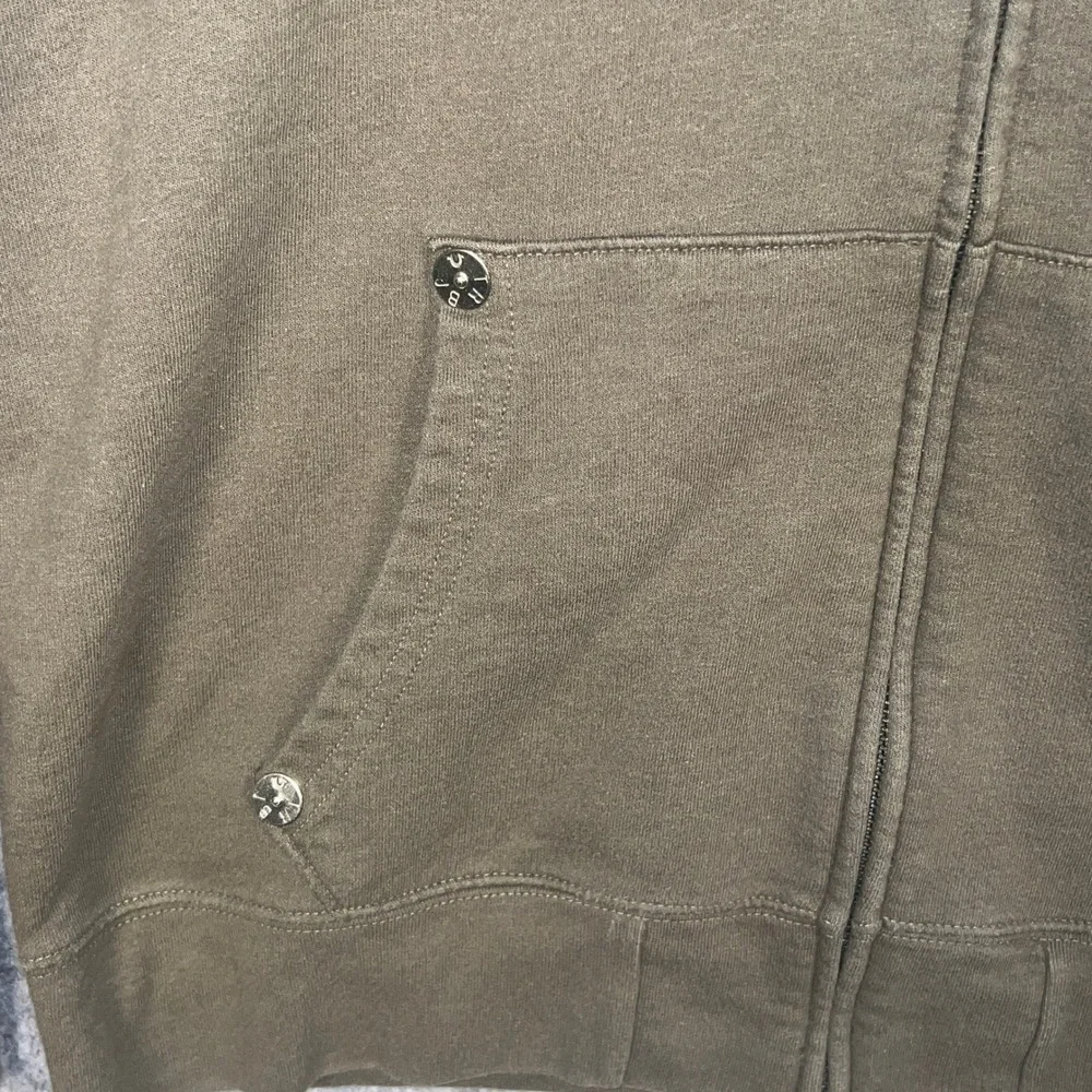True Religion Men's World Tour Classic Logo Zip Hoodie Olive Green XL 104240